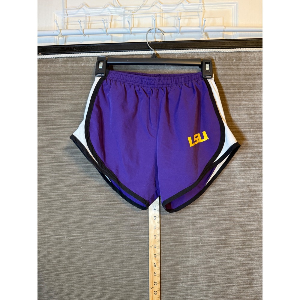 Boxercraft LSU Tigers Purple Running Shorts Womens XS Athletic Game Day 250219